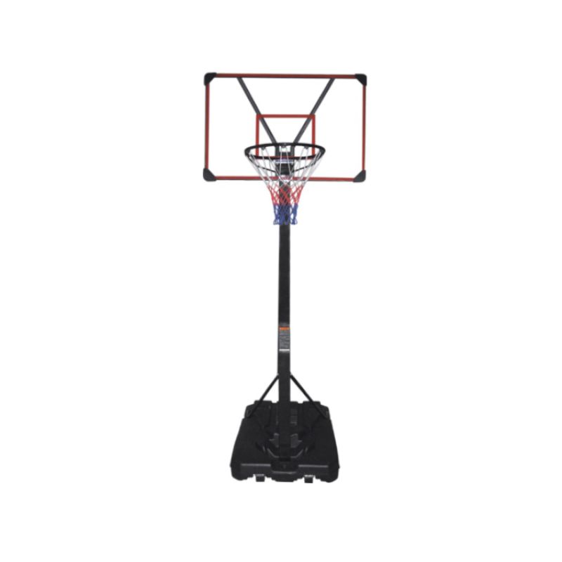 Basketball Hoop Set with Mobile Height-Adjustable Stand Lean 225–305 cm