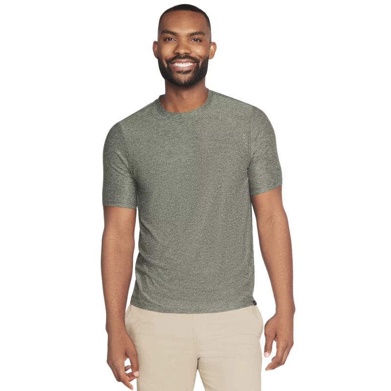 Skechers Go Dri All Day Tee TS107-GNBK Green L