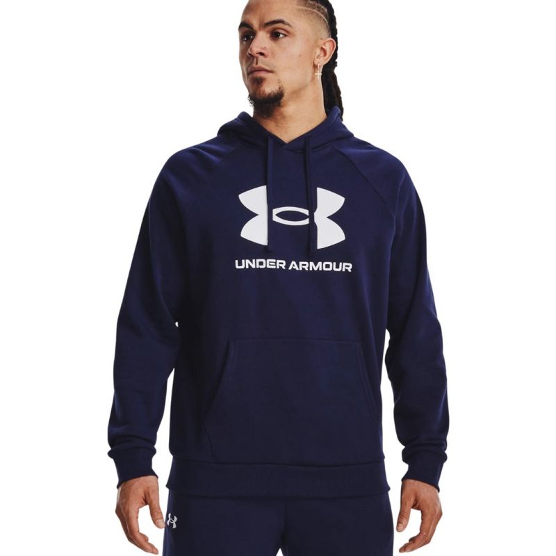 Men's Under Armour Rival Fleece Logo HD sweatshirt navy 1379758 410 M