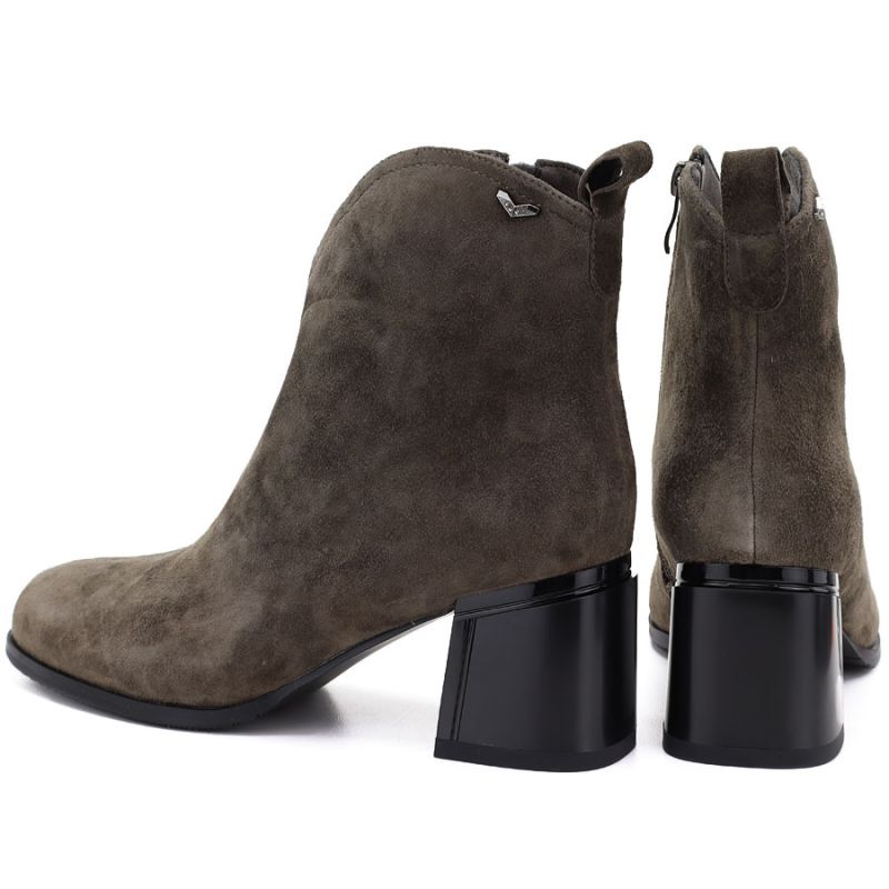 Vinceza Stivali leather high-heeled ankle in Vinceza