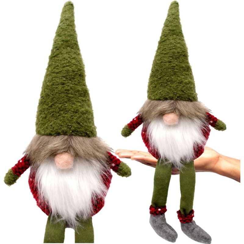 DECORATIVE SANTA CLAUS 60CM GREEN