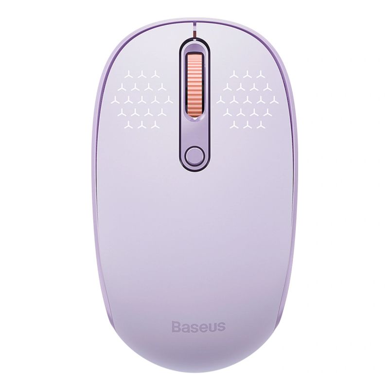 Baseus F01B 2.4GHz Wireless Mouse + Bluetooth 3.0 + 5.0 - Purple