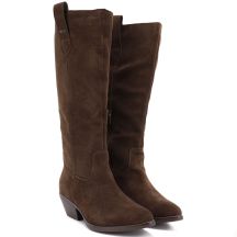 Big Star Stivali leather cowboy chocolate Big Star