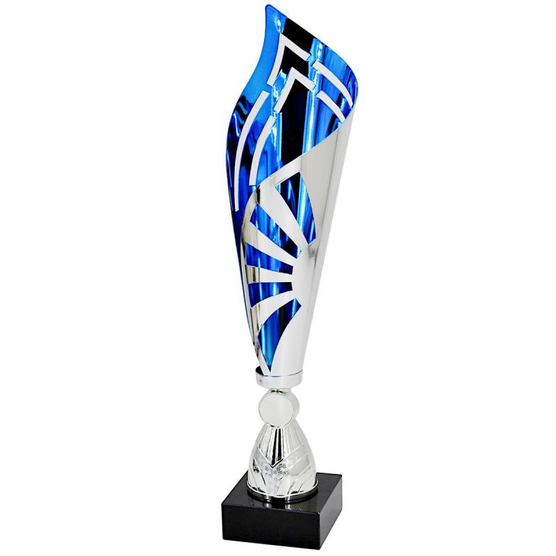 TRIUMPH METAL CUP SILVER BLUE 39 CM