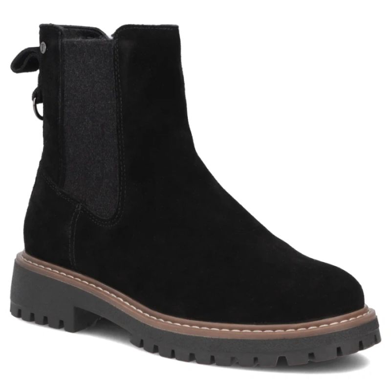 Women’s Black Leather Chelsea Boots Filippo DBT7935