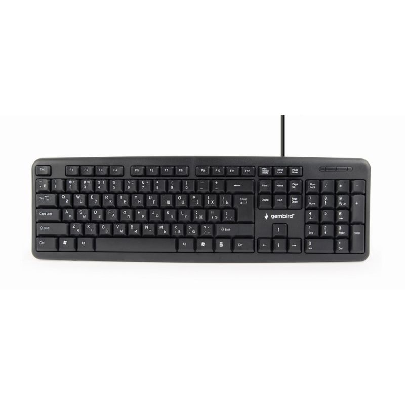GEMBIRD KB-U-103-RU Keyboard (USB 2.0; (US); black)