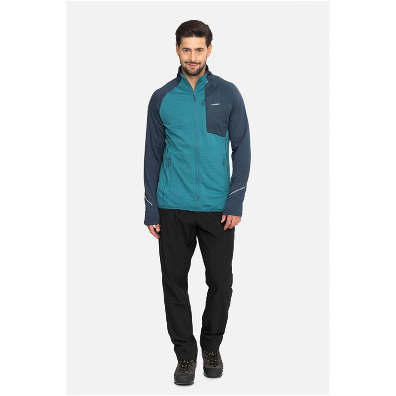 Men’s VIKING Birger Man zip-up sweatshirt, blue and navy, size S