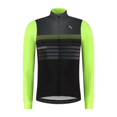 Rogelli Camicia stryde long sleeve black-fluorescent