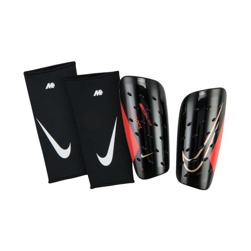 Nike Mercurial FlyLite SuperLock Football Shin Guards Black DN3608 011 L