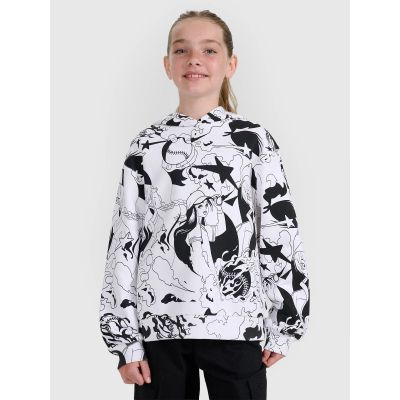 4f Felpa with hood, open,