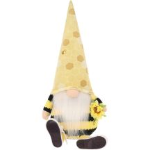Saska Garden Sneakers snow gnome sitting drone in spring decoration