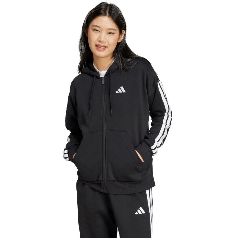 adidas Felpa con cappuccio Essentials Stripes Full Zipp