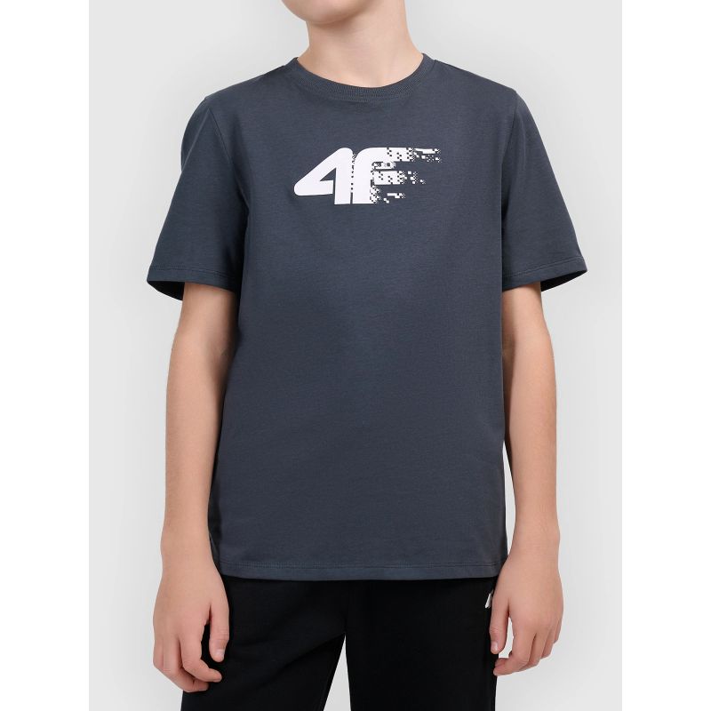 Boy's printed T-shirt 4F 4FJWAW26TTSHM3515-23S