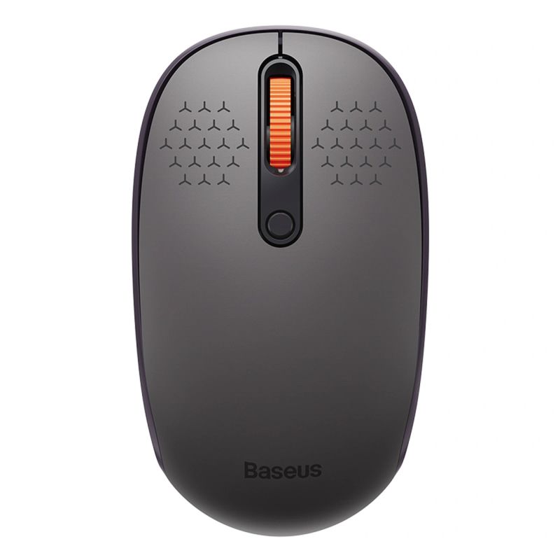 Baseus F01B 2.4GHz Wireless Mouse + Bluetooth 3.0 + 5.0 - Gray