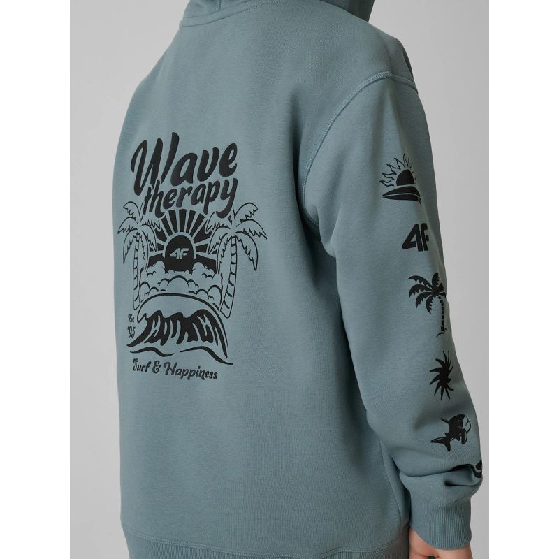 4f Felpa loose hooded