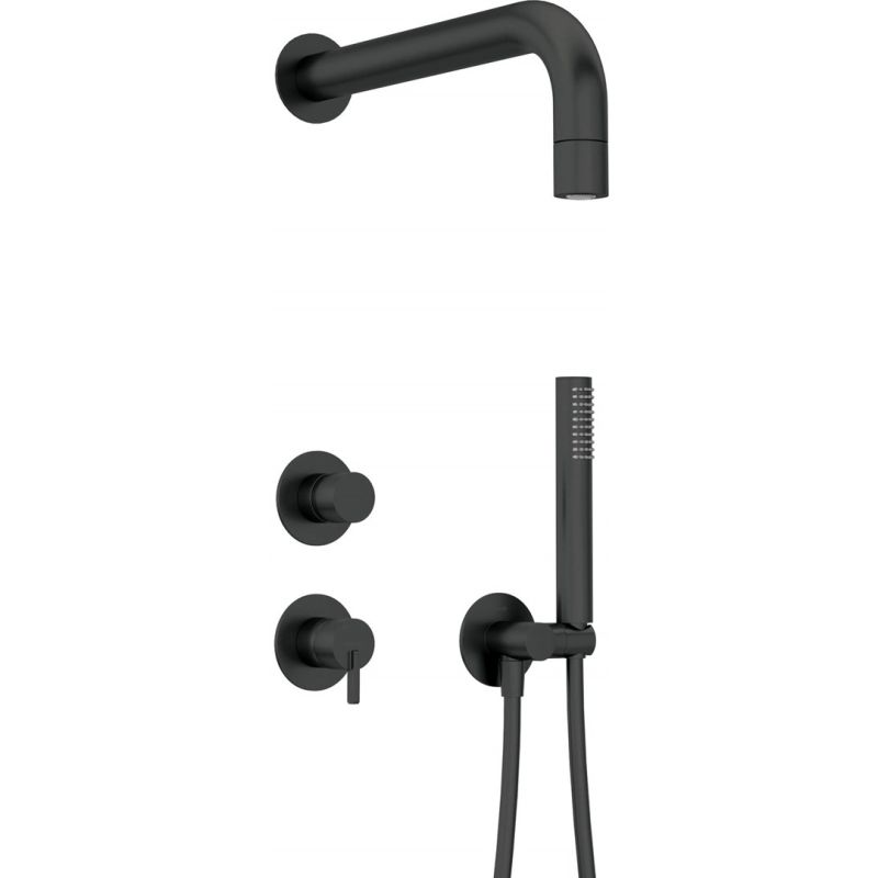 Deante Silia NQSN9XK flush-mount kit, black