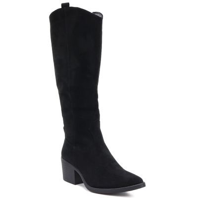 M. Daszyński Stivali suede cowboy with block heel M.Daszyński
