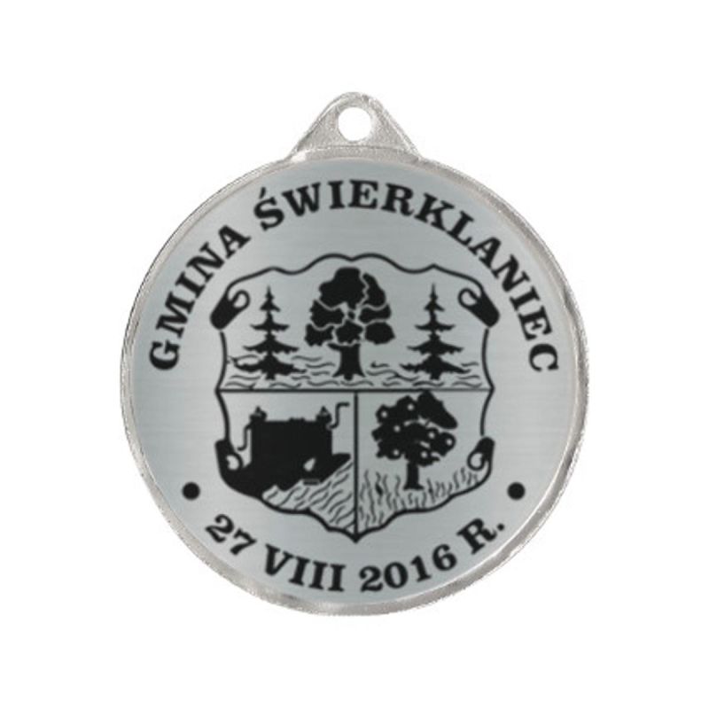 Metal Medal with Engraving on Laminate