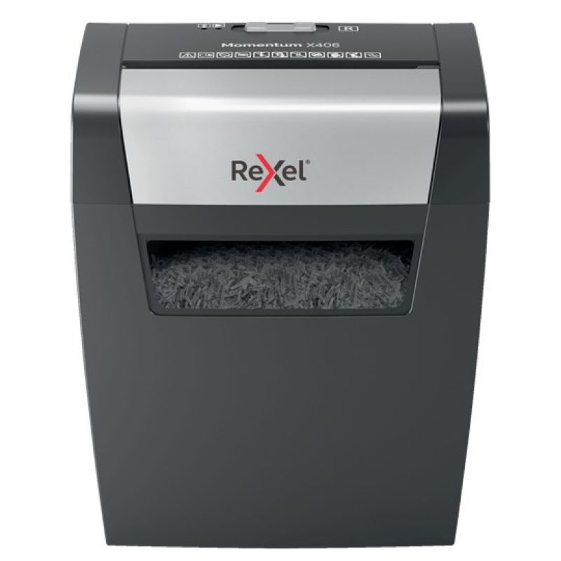 Rexel Momentum X406 Shredder, 6 Sheets, 15 L Bin