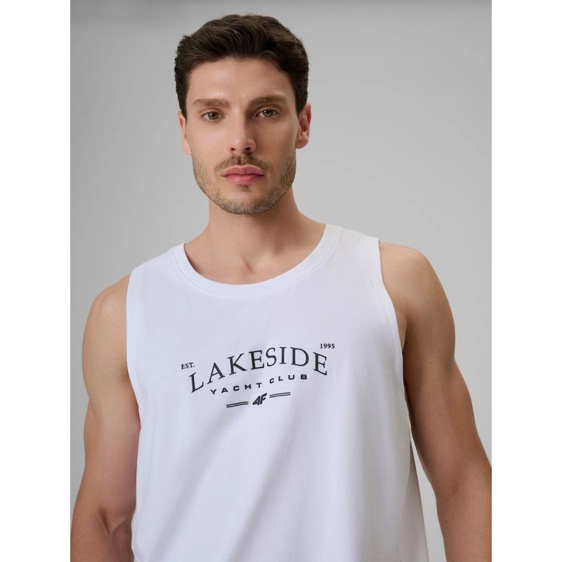 4f Maglietta regular sleeveless with print