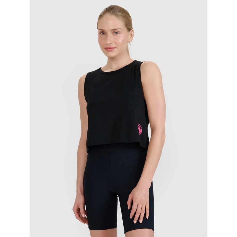 Women's regular printed top 4F 4FWSS25TSLEF118-20S