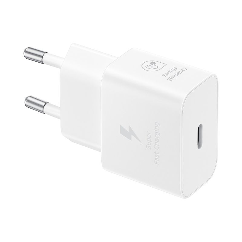 Samsung Power Adapter 25W USB-C Fast Charge Charger (No Cable) White