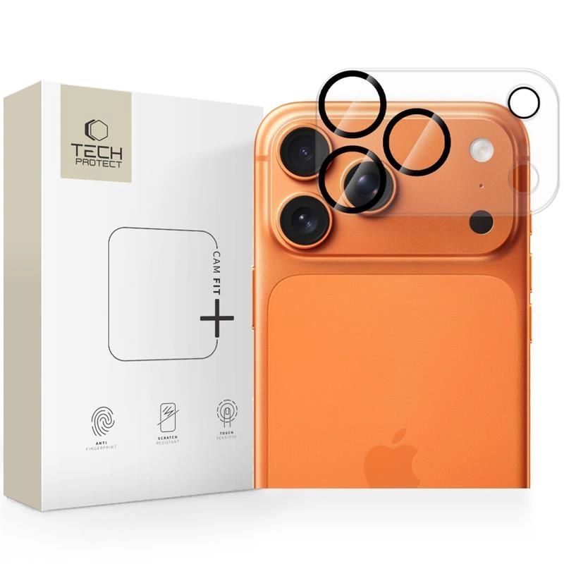 Tech-Protect Cam Fit+ Camera Cover for iPhone 17 Pro - Clear
