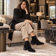Filippo Stivali leather block-heel ankle Filippo
