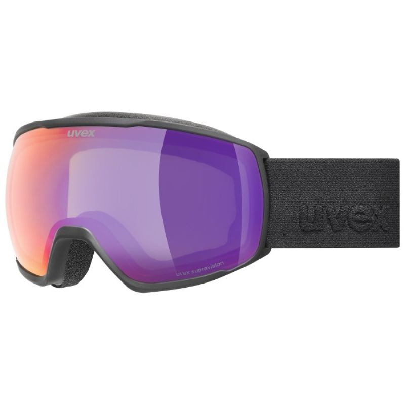 Uvex 5501922130 Winter Sports Goggles Black Unisex Mirrored Spherical Lens