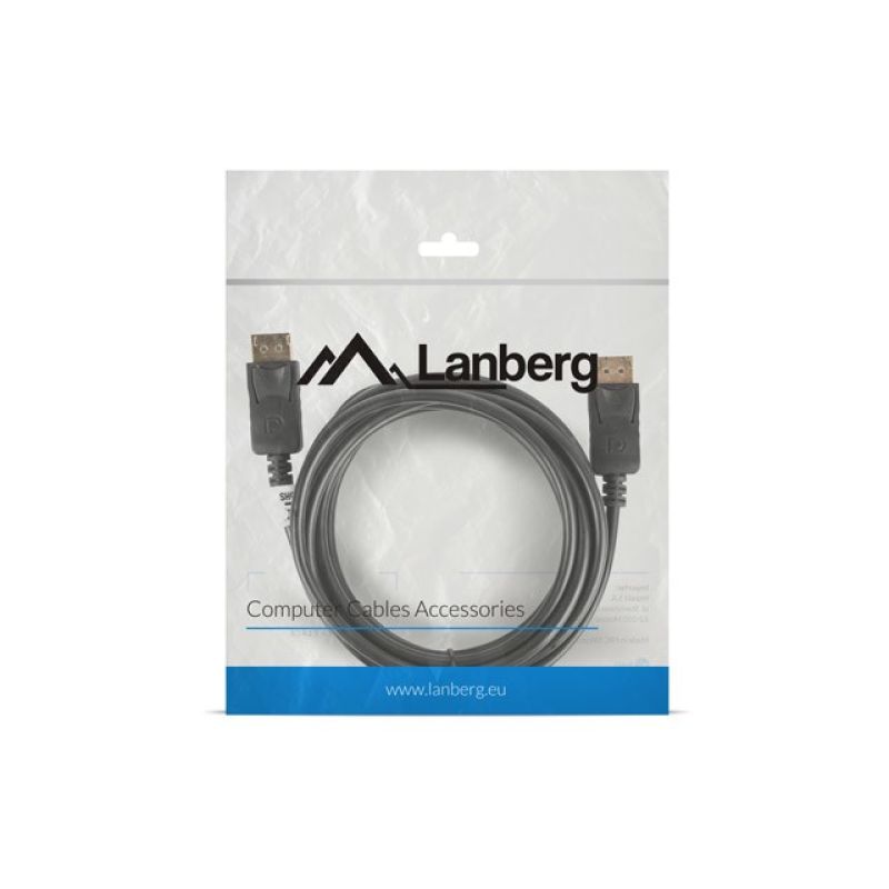 Lanberg CA-DPDP-10CC-0030-BK cable (DisplayPort M - DisplayPort M; 3m; black)