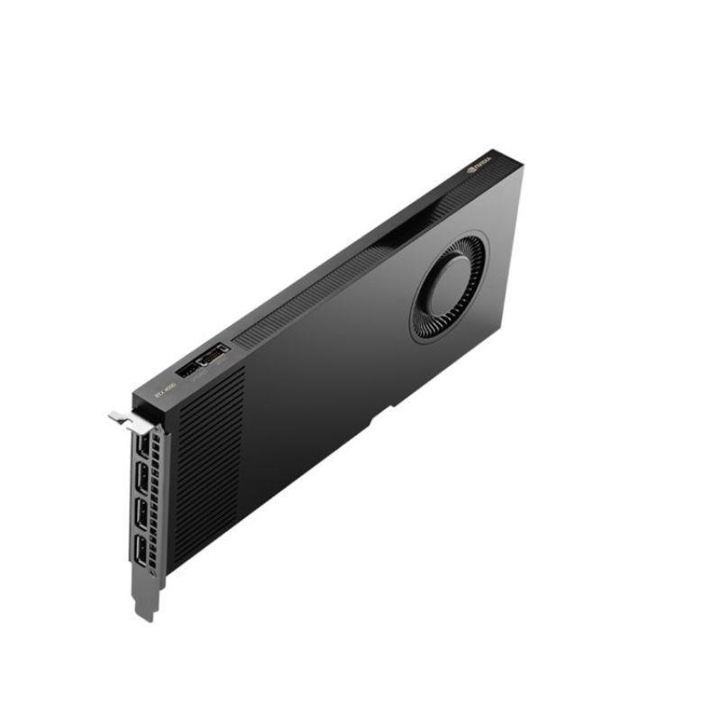 PNY NVIDIA RTX 4000 Ada Generation graphics card, 20 GB GDDR6 160-bit, PCIe 4.0 x16, Single Slot, 4x Mini DP 1.4a, ATX – ATX bracket, 1x 16-pin power supply cable, retail