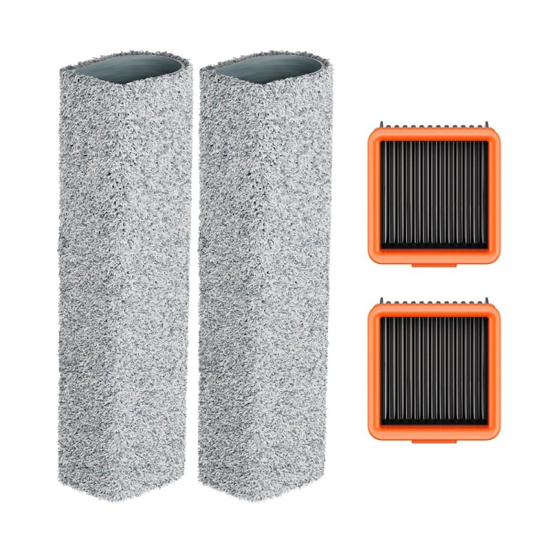 Roller mopping brush for UWANT D700Pro vacuum cleaner (2 pieces) + HEPA filter (2 pieces)