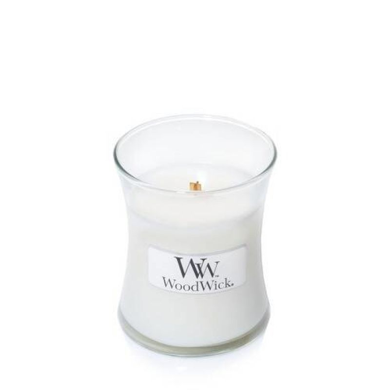 Small candle WHITE TEA & JASMINE WOODWICK