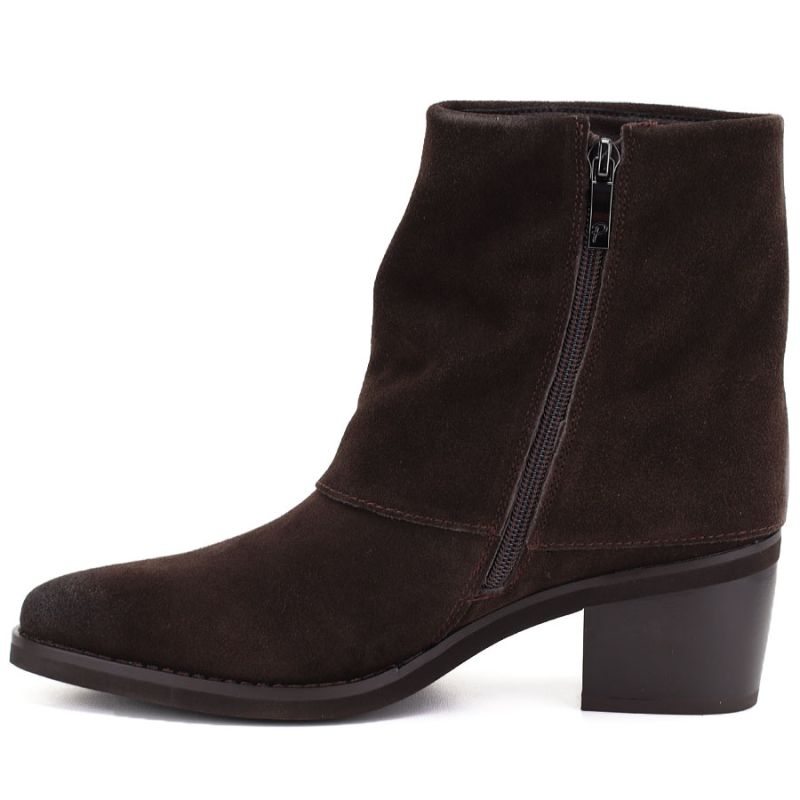 Potocki Stivali leather cowboy with rolled-up upper, chocolate Potocki