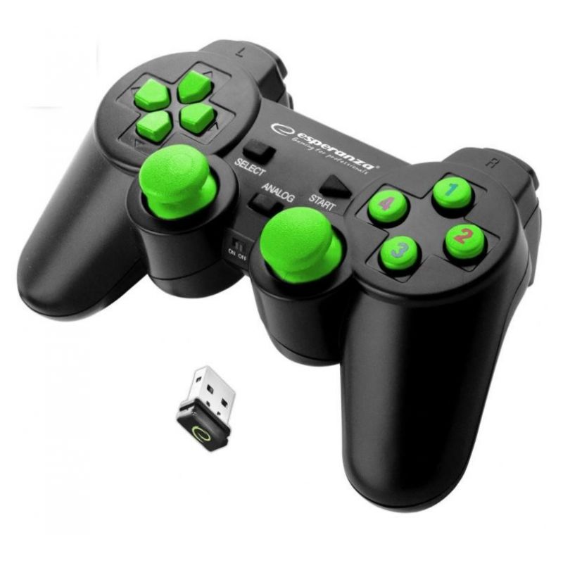 Esperanza GLADIATOR EGG108G Wireless Gamepad (PC, PS3; black)