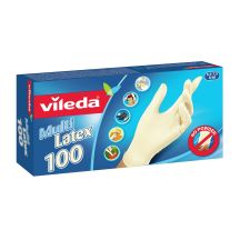Vileda Guanti Natural Latex Latex S/M pcs