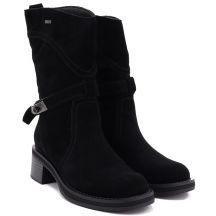 Big Star Stivali leather ankle high on block, Big Star