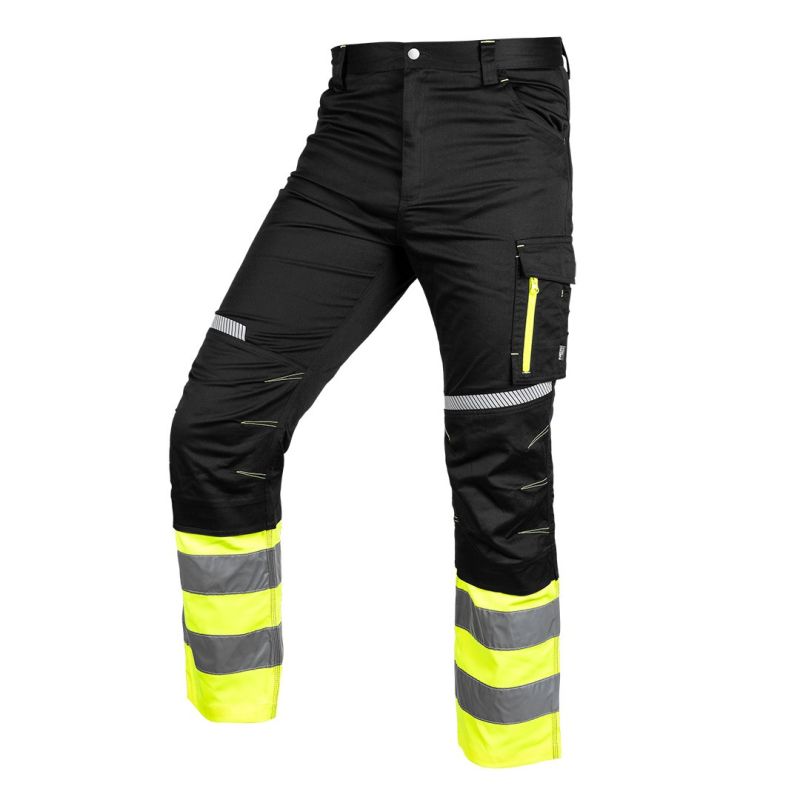 Hi-Vis Trousers, Black and Yellow, Size S