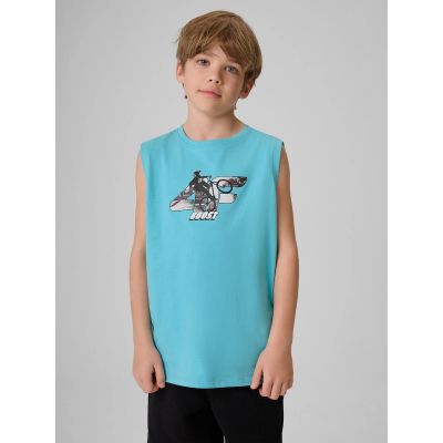 4f Maglietta regular sleeveless with print