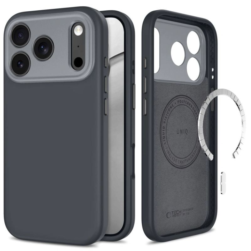 Tech-Protect Uniq MagSafe CC case for iPhone 18 Pro Max / 17 Pro Max - graphite