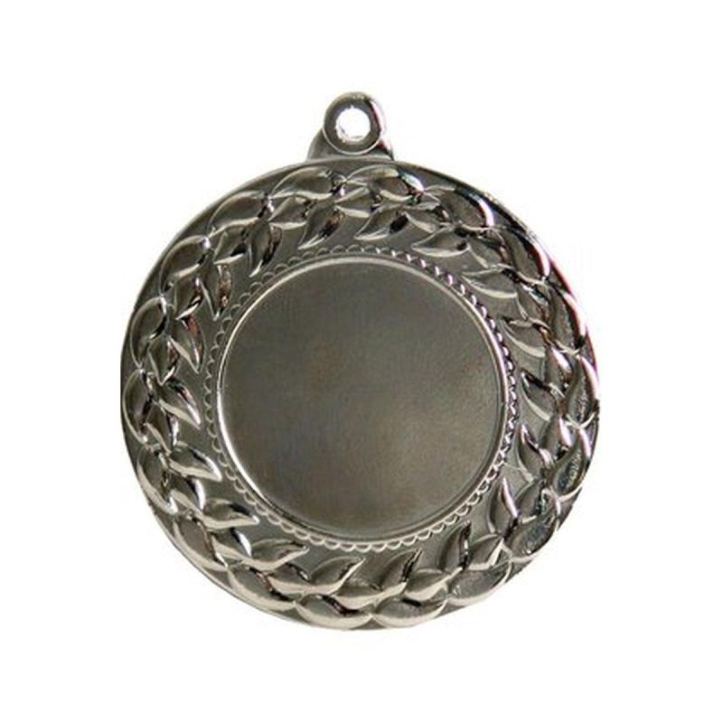 Silver medal with space for a 25 mm emblem - steel medal