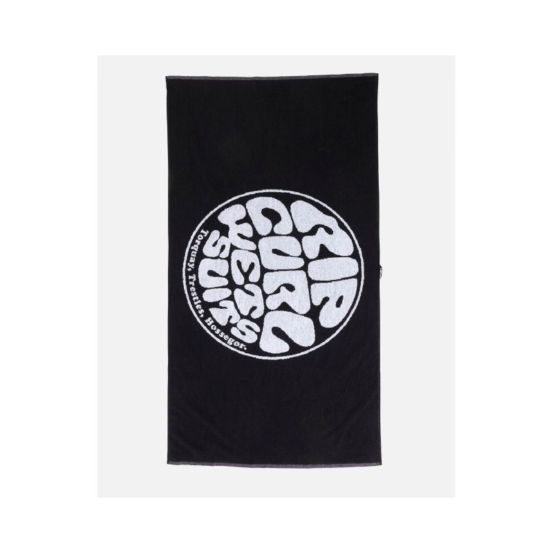RIP CURL Logos Towel Black Beach Towel