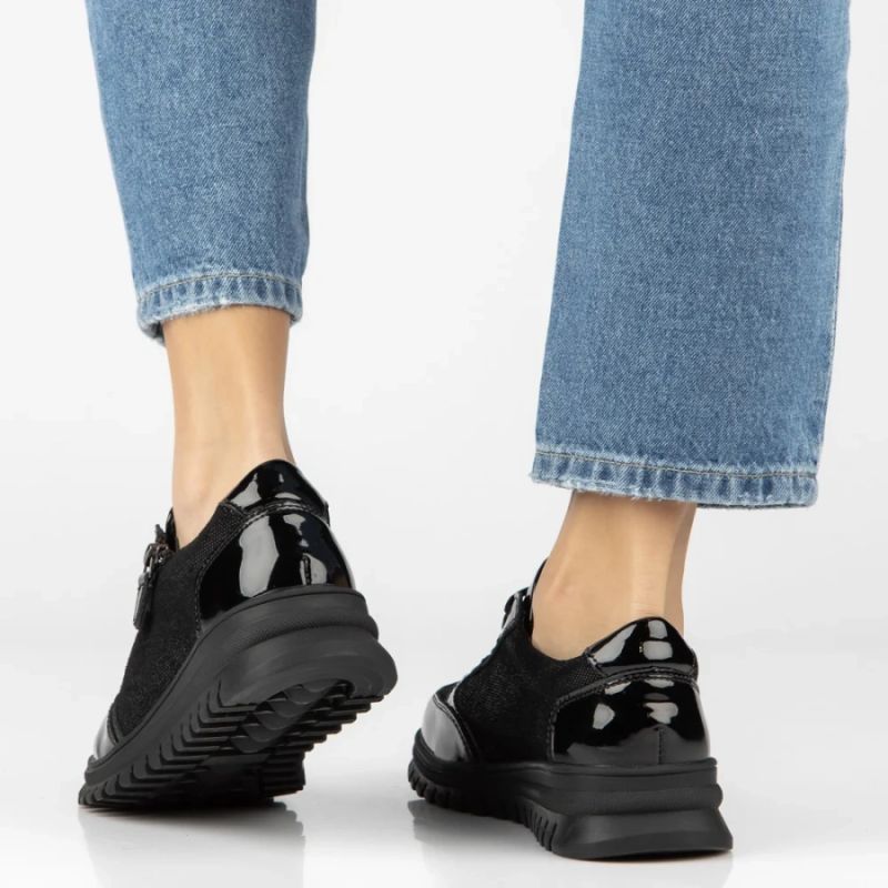 Filippo Scarpe patent leather wedge