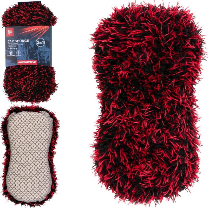 DOUBLE-SIDED MICROFIBER SPONGE 23X12CM DIRT DEVIL