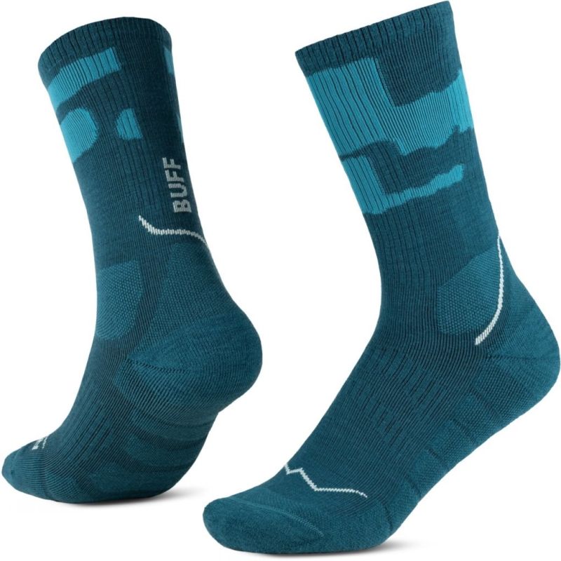 Buff MERINO MW CREW SOCKS MWC2 TEAL L socks