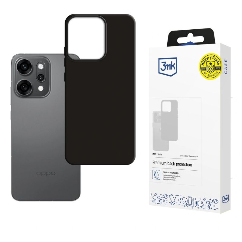 3mk Matt Case for Oppo Reno 14 Pro - Black