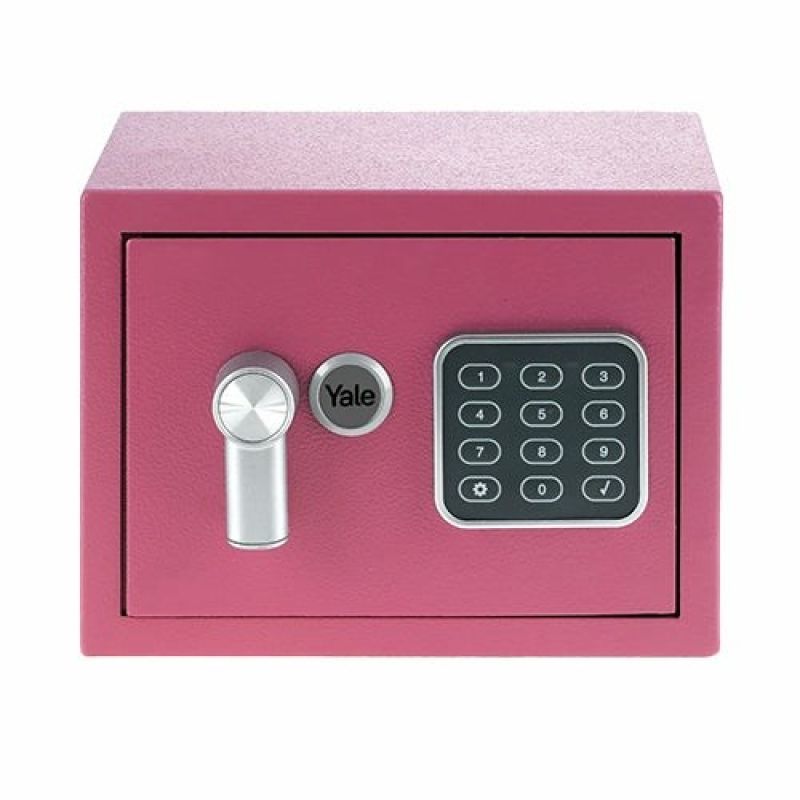 Yale Mini Electronic Safe Pink YSV mini pink basic safe