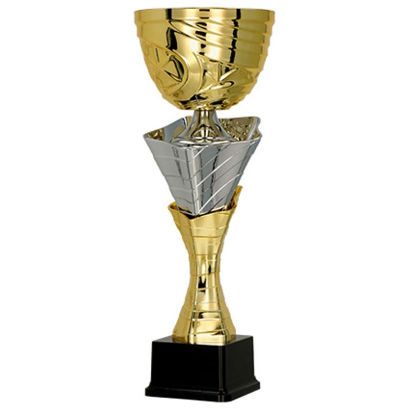 Gold and silver metal cup