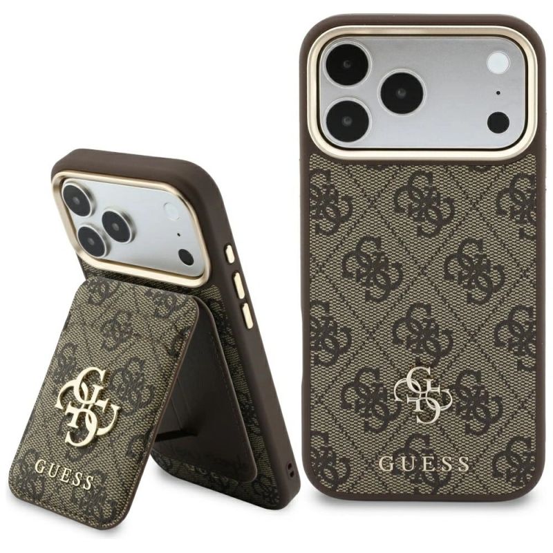 Guess 4G MagSafe Wallet Case for iPhone 18 Pro Max / 17 Pro Max – brown