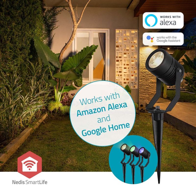Nedis ZBLOS10RGBW3 Smartlife RGB Zigbee 3.0 3W 3-pack outdoor lamp